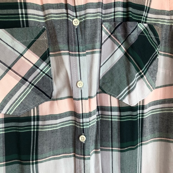 Button down plaids shirt. Great condition. - Picture 2 of 3